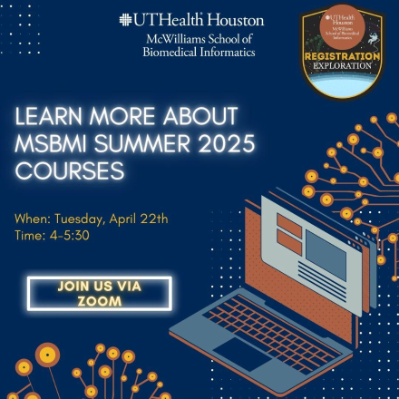 Registration Exploration! Learn More about MSBMI Summer 2025 Courses